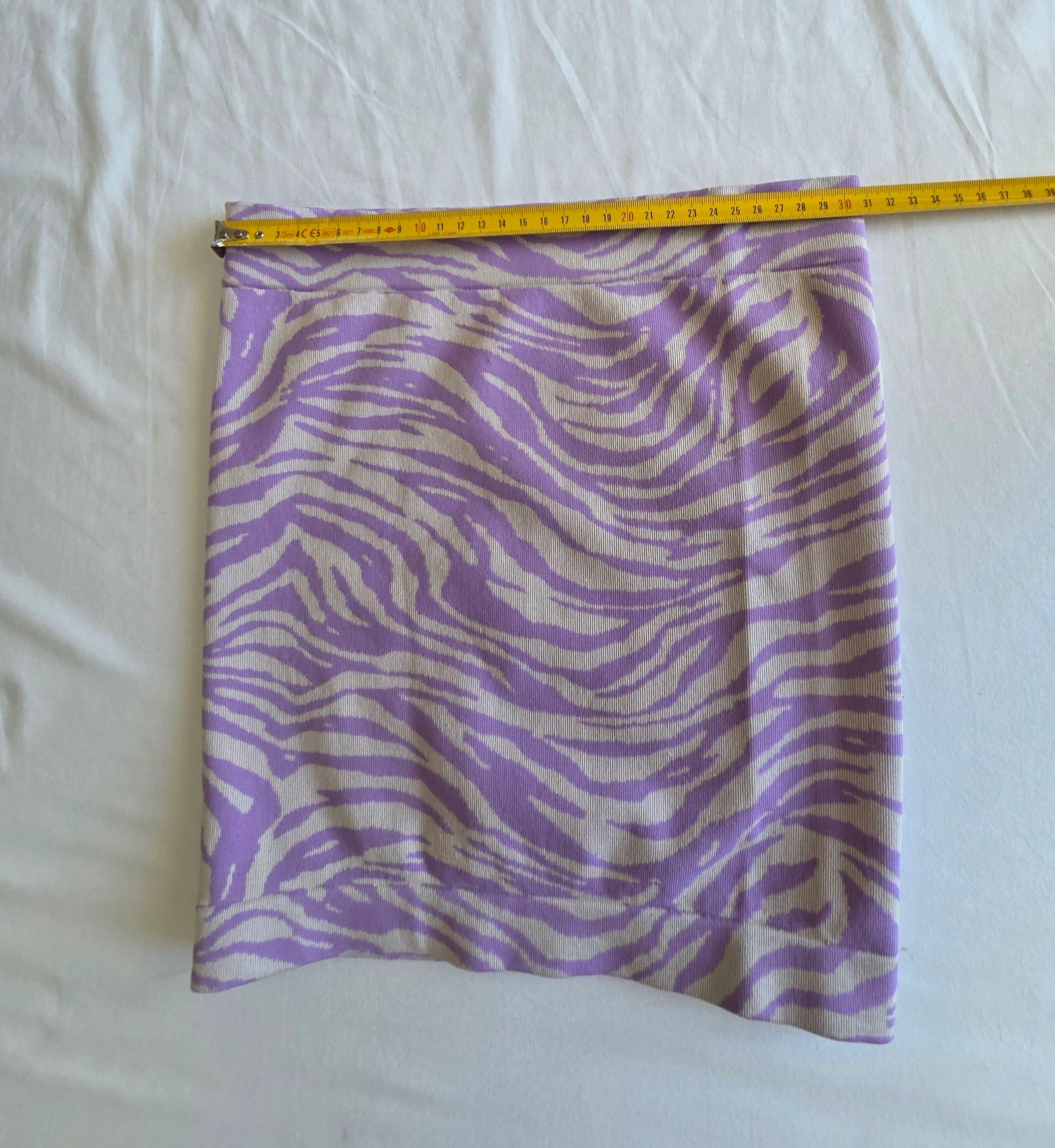 Paarse witte mini-rok met zebrapatroon Primark Maat S 36 – photo 6